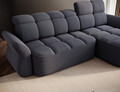 Coltar extensibil dreapta 3 locuri ELTAP, Beneth, 301x185x115 cm, lemn/poliester, albastru