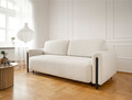 Canapea extensibila 3 locuri, ELTAP, SO-ARC-BL-01JAF, Arcadova, 244x97x97 cm, lemn/poliester, alb/negru