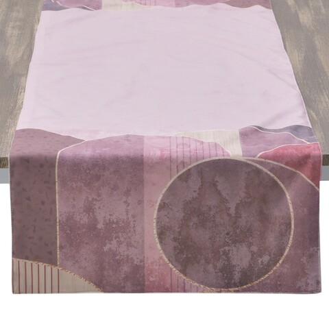 Poza Traversa de masa Purple Pink, InArt, 40x140 cm, catifea