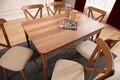 Extendable Dining Table & Chairs Set (7 Pieces), Hanah Home, Cenova, Frame: 70% HORNBEAM/30% MELAMINE COATED CHIPBOARD, Maro