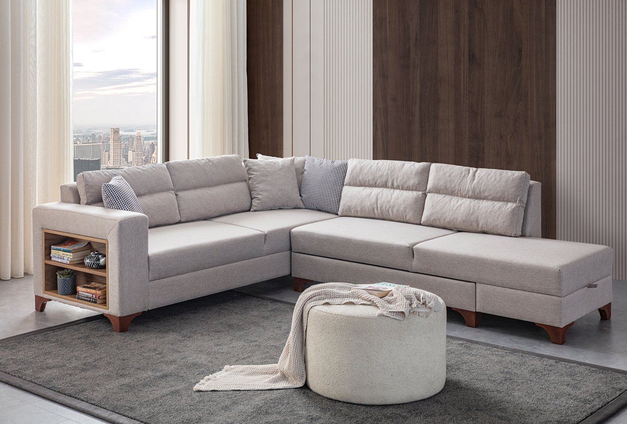 Coltar, Atelier del Sofa, 752EST1367, Frame: 70% HORNBEAM/30% MELAMINE COATED CHIPBOARD, Crem