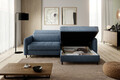 Coltar extensibil dreapta 3 locuri ELTAP, RT-40RAQ, Gomsi, 228x165x100 cm, lemn/poliester, albastru