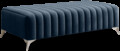 Bancheta, ELTAP, PU-LAU-40NU, Laurence, 132x64x36 cm, poliester, albastru inchis