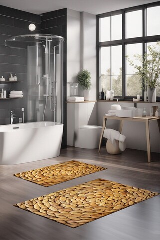 Set covorase de baie, Cartwright, CT-5261, Poliester, Multicolor