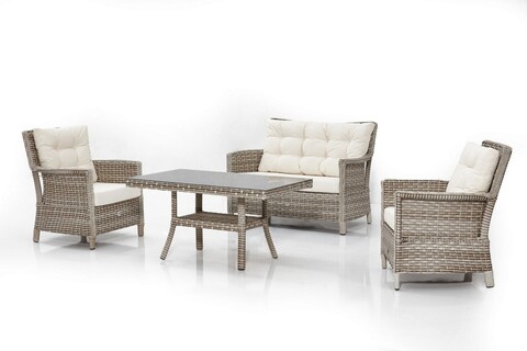 Set mobilier de gradina, divona, manila 316, crem
