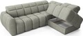 Coltar extensibil dreapta 4 locuri ELTAP, RT-100XIL, Falconn, 258x208x107 cm, lemn/poliester, verde