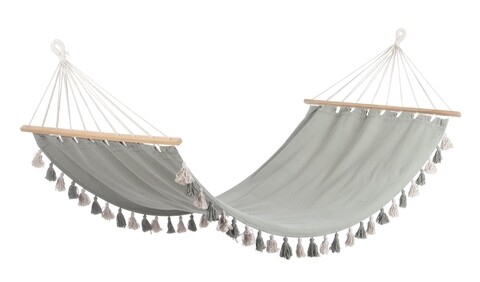 Hamac tassel, bizzotto, 100 x 200 cm, policoton, verde