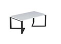 Masuta de cafea ELTAP, Gavino, 90x60x42 cm, otel/PAL, negru/alb