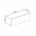 Dulap multifunctional, Hanah Home, Kale, 135x45x54 cm, Antracit