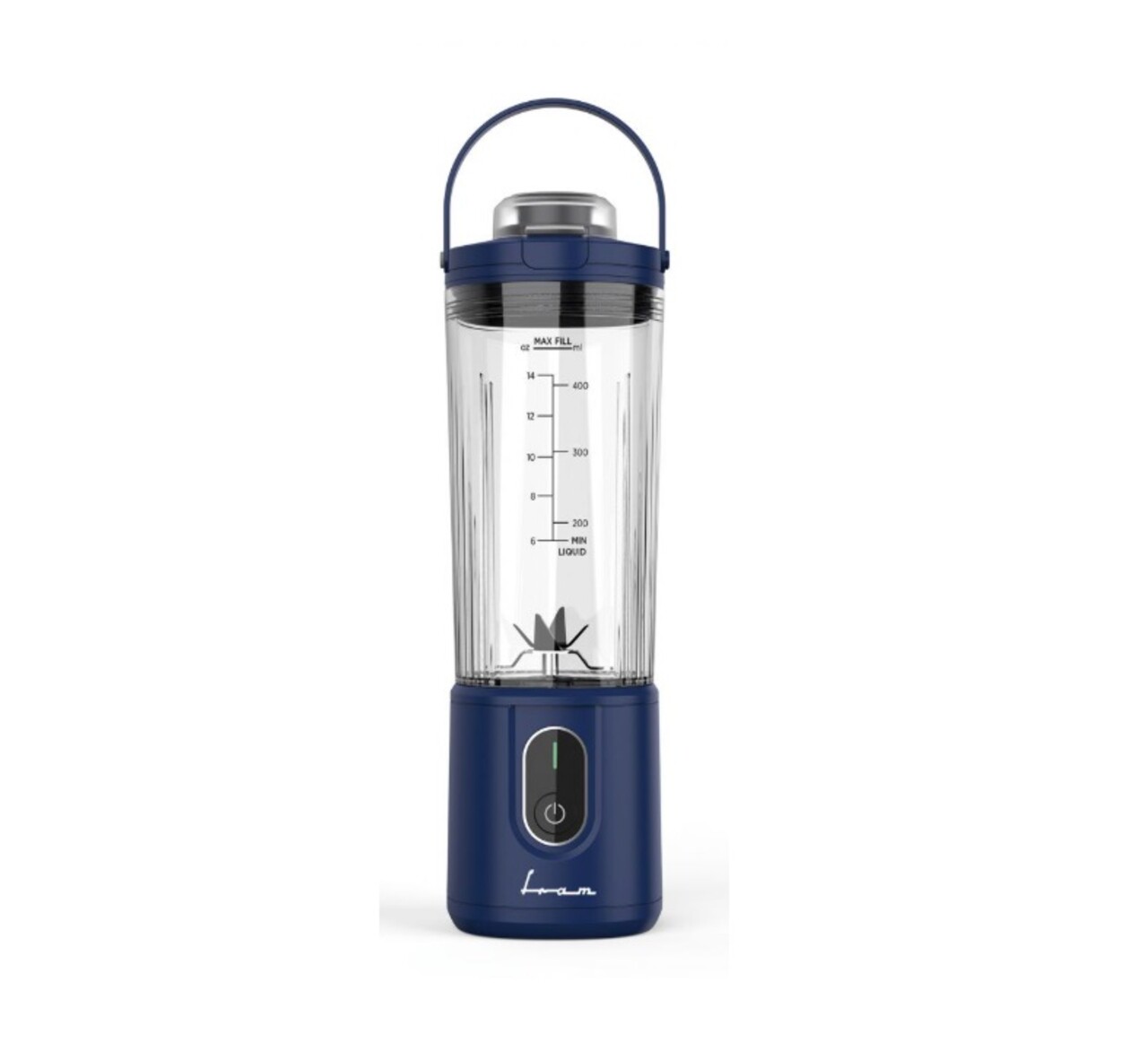 Blender portabil Fram, 7.4V, 400 ml, albastru - imagine 4