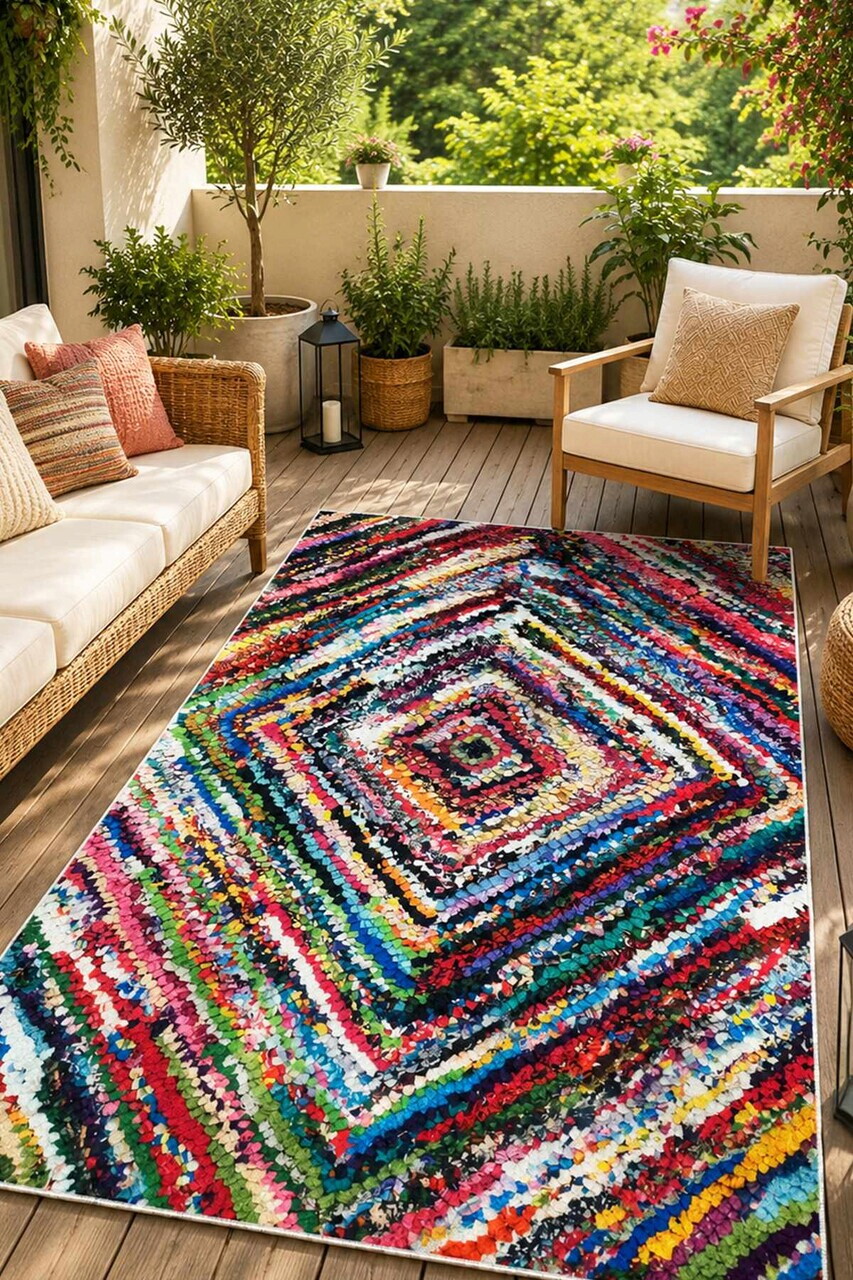 Covor, Ipnosi, 80x150 cm, Multicolor — imaginea 3