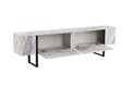 Comoda TV, Nordure, Serenity, 180x50x29 cm, PAL, Marmură Freesia / Negru
