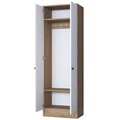 Cuier de perete, Rani, P6- M14, 59.8x182.8x37.5 cm, PAL, Alb/Maro