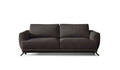 Canapea extensibila 3 locuri ELTAP, Meg14, Megis, 242x95x90 cm, lemn/poliester, maro inchis