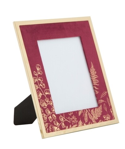Rama foto glam bordeaux, mauro ferretti, 24 x 29 cm, polirasina, bordo/auriu