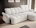 Coltar extensibil dreapta 3 locuri ELTAP, Beneth, 301x185x115 cm, lemn/poliester, alb