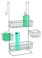 Organizator suspendat pentru cabina de dus Metalo, iDesign, 27x21x58 cm, otel