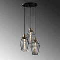 Lustra, Tatum, 584TTM1349, Metal, Negru