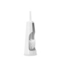 Perie de toaleta cu suport, Brabantia, ReNew, 12x12x42 cm, otel, alb