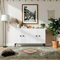 Consola, Hanah Home, Sherifa 120, 120x75x32 cm, Alb