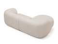 Coltar stanga 2 locuri, Kate, Micadoni, 255x176x76 cm, tesatura boucle, bej