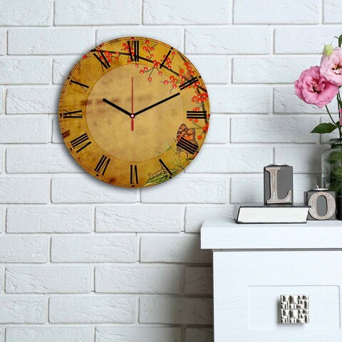 Ceas de perete, 3030ms-096, mdf, ø30 cm, multicolor