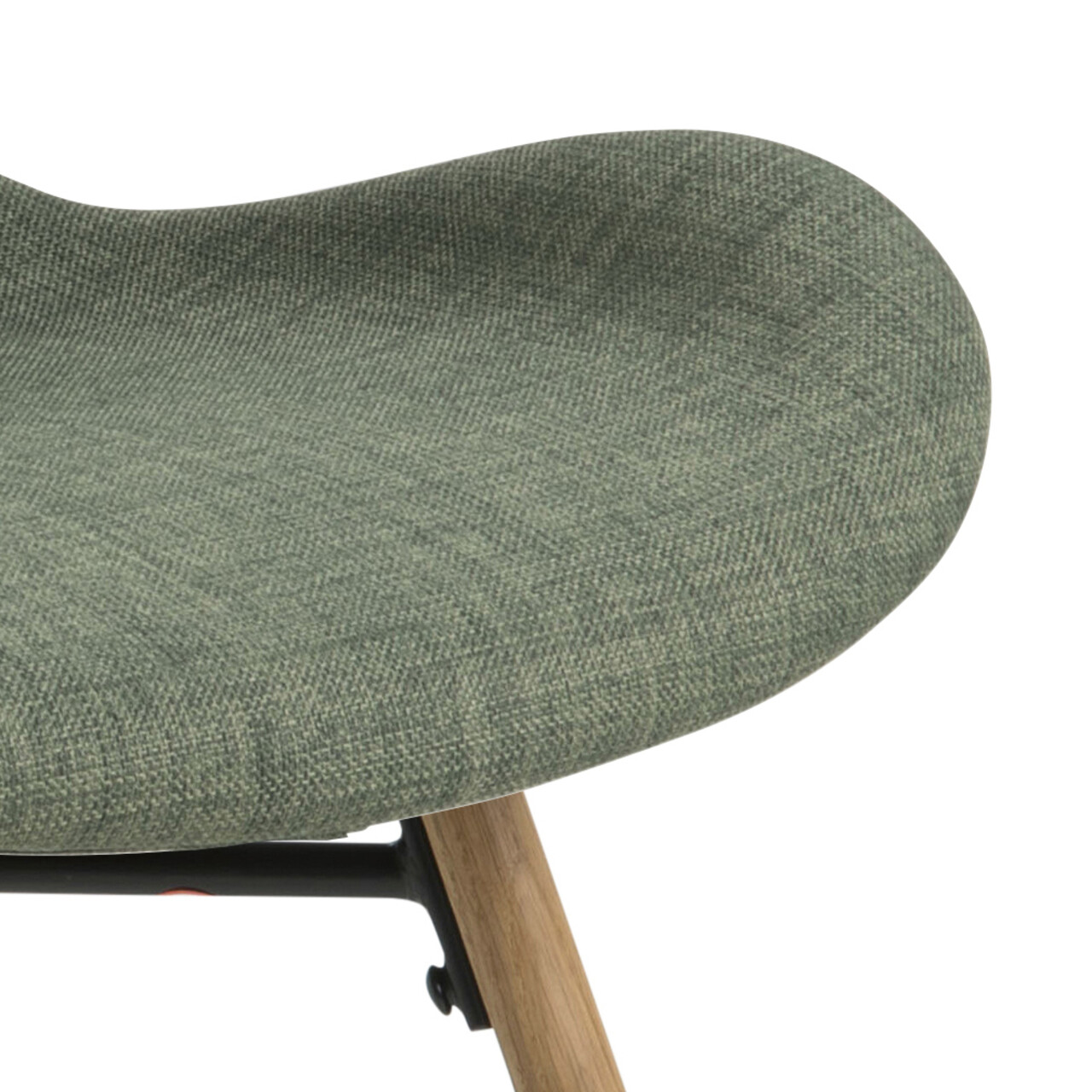 Scaun Batilda -A1, Actona, 47x53x82.5 cm, poliester/lemn de stejar, verde - view 2