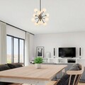 Lustra, Fulgor, 942FLG1271, Metal, Negru