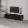 Comoda TV, Decortie, Hanley Bendir, 160 x 48 x 35.6 cm, pal melaminat, multicolor