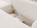 Coltar extensibil stanga 4 locuri ELTAP, Aurumm, 285x180x92 cm, lemn/poliester, alb