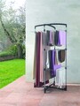 Uscator de rufe vertical, Metaltex, Fortino, 25 m capacitate de uscare, otel/plastic, gri