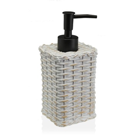 Dispenser sapun lichid wallis, versa, 7.5 x 7.5 x 18 cm, polirasina, bej