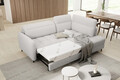 Coltar extensibil dreapta 3 locuri ELTAP, RT-01ROY, Barea, 208x160x100 cm, lemn/poliester, alb