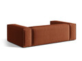 Canapea 3 locuri, Nuria-215, Micadoni Home, 210x110x72 cm, tesatura structurata chenille, caramiziu