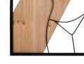 Decoratiune de perete Strip -A, Mauro Ferretti, 50x90 cm, fier/MDF, negru/maro