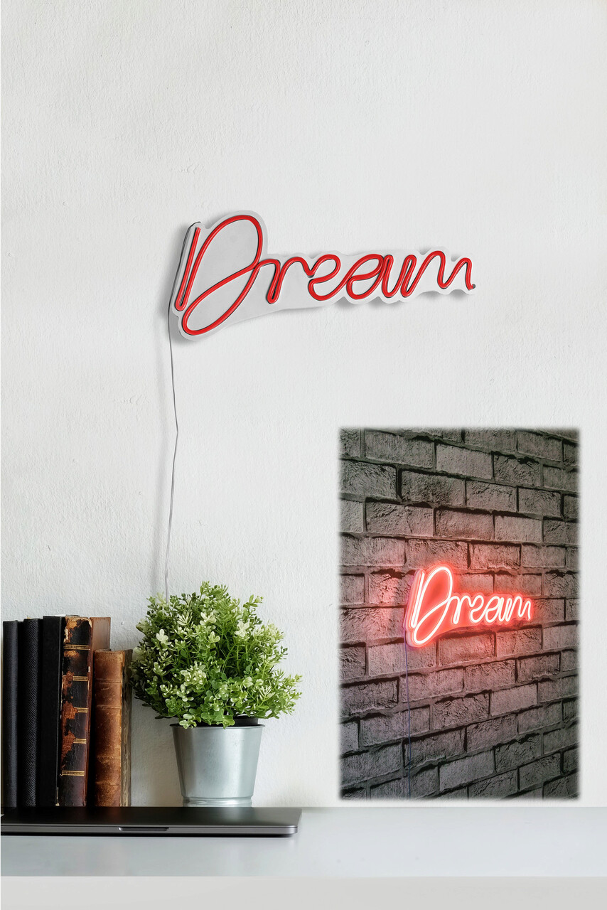 Decoratiune luminoasa LED, Dream, Benzi flexibile de neon, DC 12 V, Rosu - 1 | YEO