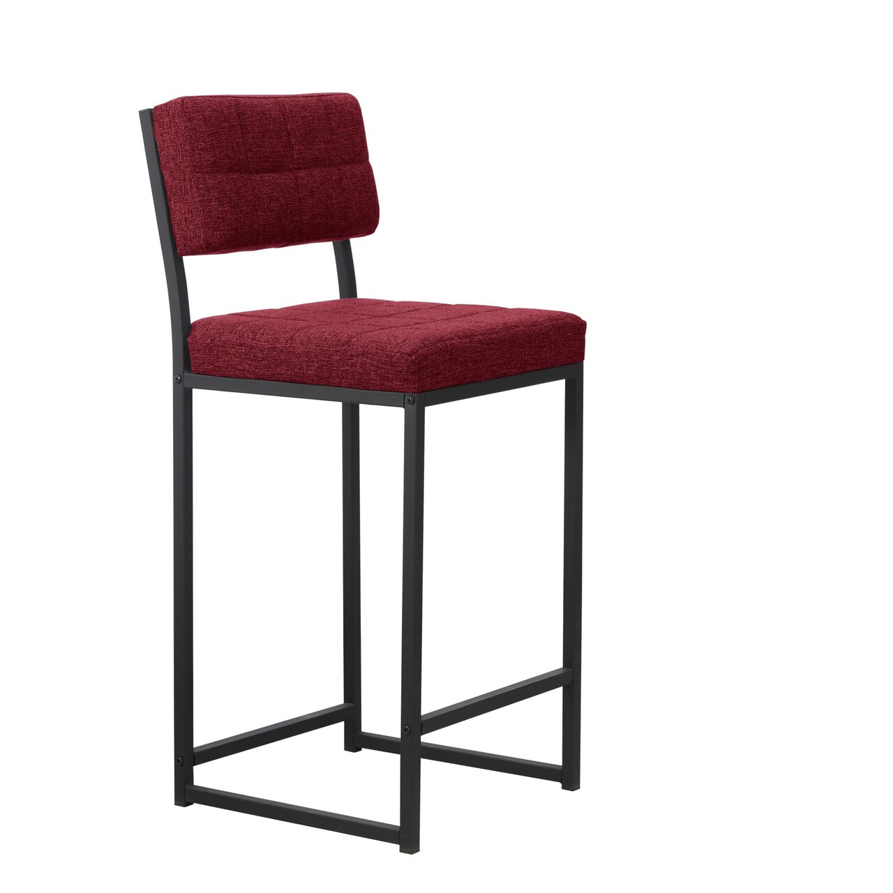 Scaun de bar, Hanah Home, Retro, 40x98x40 cm, Bordo - imagine 5