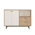 Dulap multifunctional, Locelso, RE2-SW, Stejar / Alb