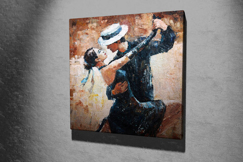 Tablou decorativ, KC013, Canvas, Dimensiune: 45 x 45 cm, Multicolor Majestic