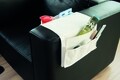 Organizator pentru canapea cu suport pentru telecomanda Jocca, 54x32 cm, crem
