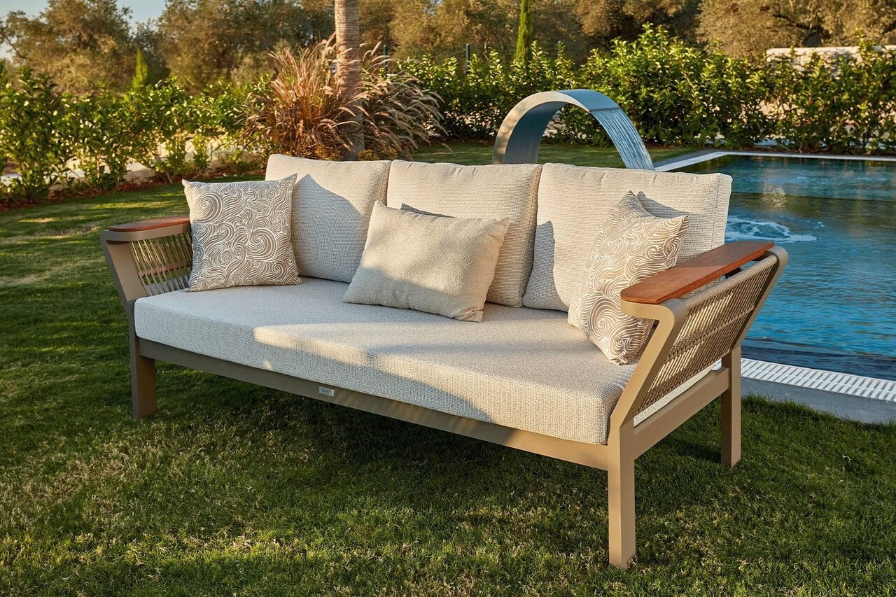 Set mobilier de gradina, Hanah Home, Vicenza, Cappuccino - view 2