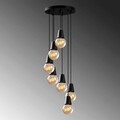 Lustra, Tatum, 584TTM1493, Metal, Negru