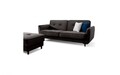 Canapea extensibila 3 locuri ELTAP, SO-BEL-97RIV, Bellis, 220x90x83 cm, lemn/poliester, gri inchis