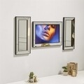 Set tablou si 2 oglinzi decorative T806, Neostill, sticla temperata, 50 x 70 cm/30 x 70 cm
