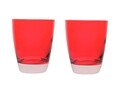 Set 2 pahare, Happy Colour, Excelsa, 300 ml, sticla, rosu