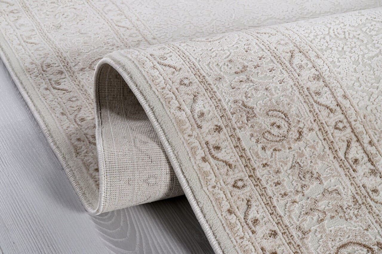 Covor, Nazende Nz006, 160x230 cm, 60% POLIPROPILENĂ/40% POLIESTER, Bej — imaginea 2