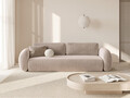 Canapea extensibila 3 locuri, Tonale, Cosmopolitan Design, 262x105x88 cm, catifea, bej migdala