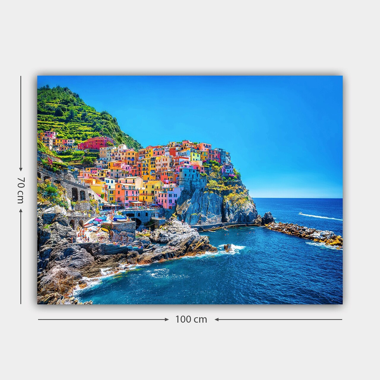 Tablou decorativ, 257301595_70100, Cadru: 100% LEMN (grosime: 3 cm), Multicolor - view 3