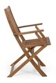 Scaun pliabil pentru gradina Mali, Bizzotto, 58 x 60 x 92 cm, lemn de salcam, natural