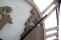 Ceas de perete World Class, Mauro Ferretti, Ø 60 cm, MDF, maro